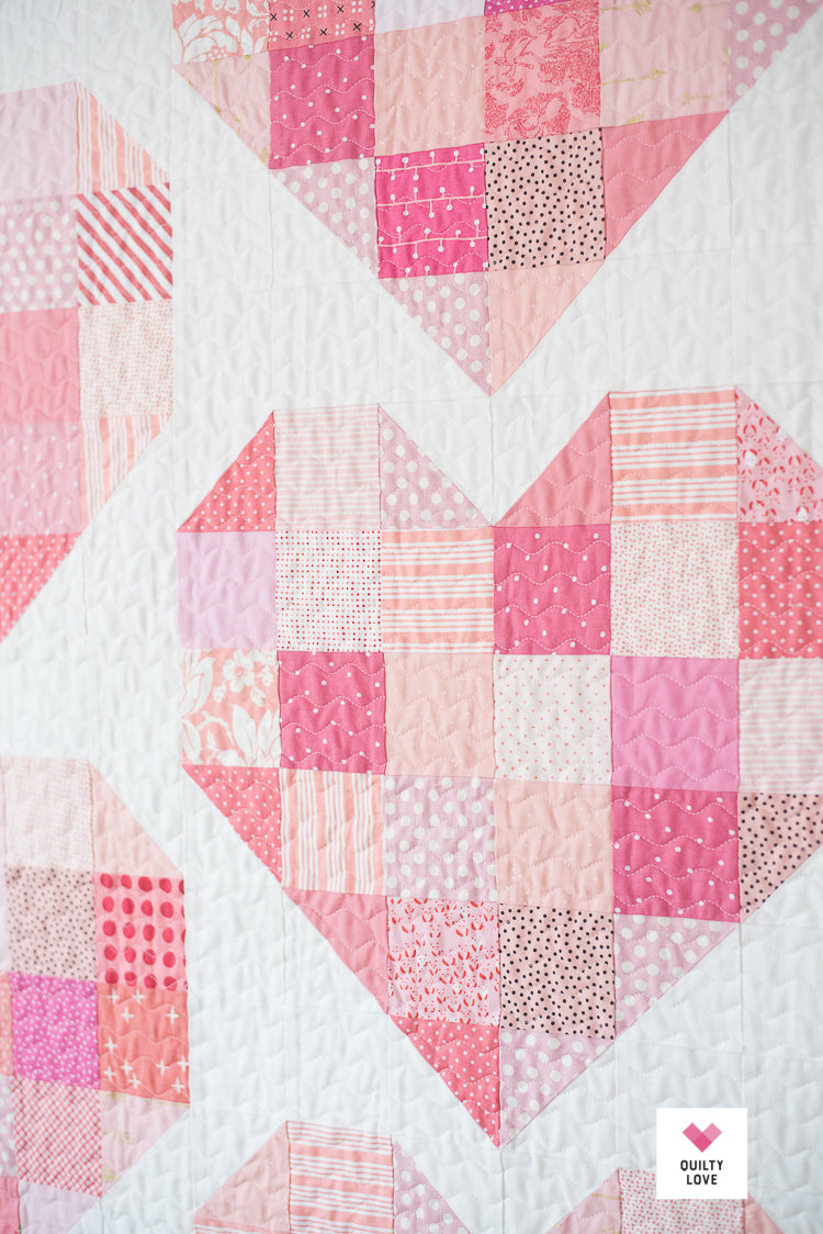 Scrappy Hearts PDF Quilt Pattern-Automatic Download