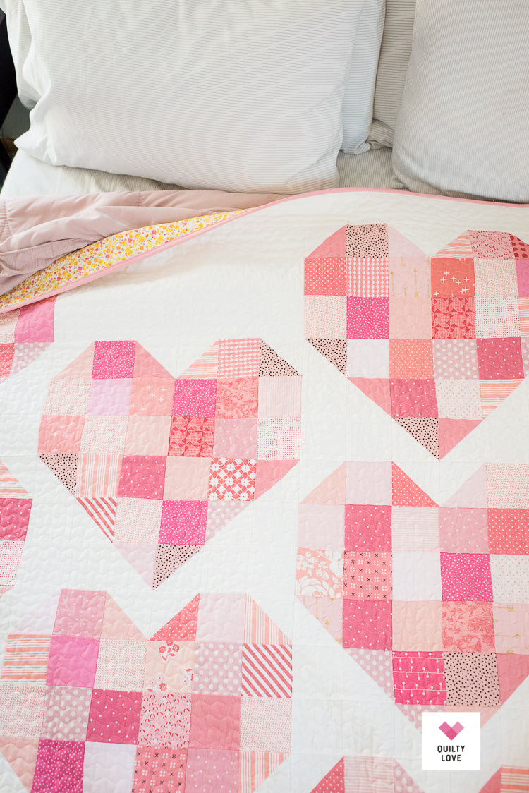 Scrappy Hearts PDF Quilt Pattern-Automatic Download