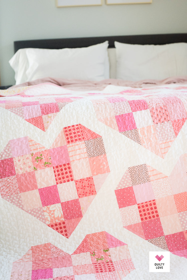 Scrappy Hearts PAPER Quilt Pattern