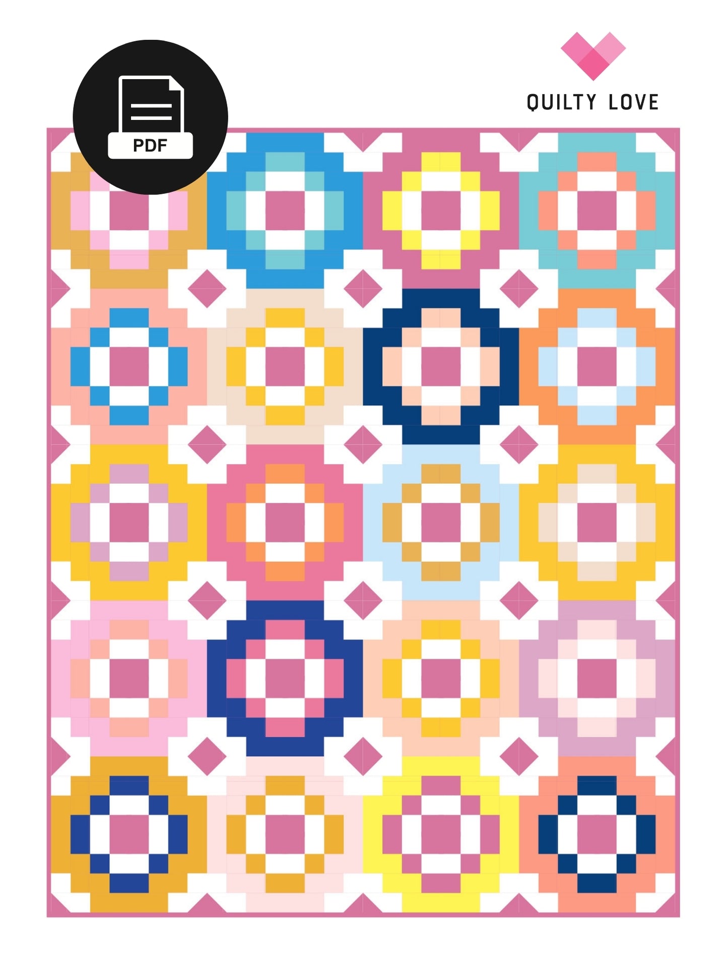 Southwest Sunshine PDF Quilt Pattern-Automatic download